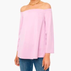 Tuckernuck pink-purple Miranda off the shoulder top